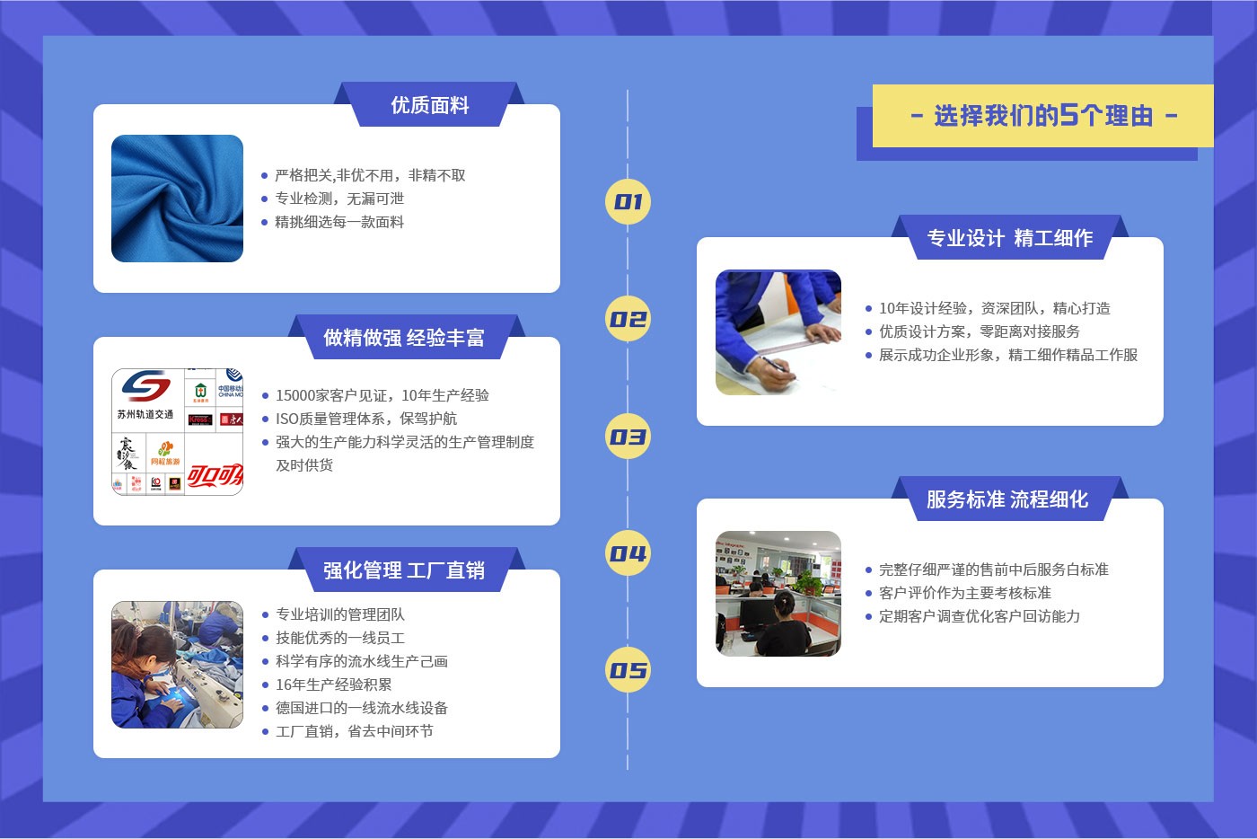 选择能建工作服的5大理由